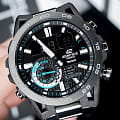 Casio Casio Edifice ECB-40DB-1ADF (ECB-40DB-1A) ECB наручные мужские часы фото под углом.