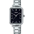 Casio Casio Collection LTP-V009D-1E  LTP-V009D-1E кварцевые женские часы  черный циферблат, браслет нержавеющая сталь — вид спереди