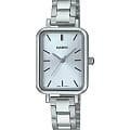 Casio Casio Collection LTP-V009D-2E  LTP-V009D-2E кварцевые женские часы  серебристый циферблат, браслет нержавеющая сталь — вид спереди
