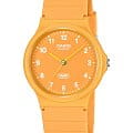 Casio Casio Collection MQ-24B-9B  MQ-24B-9B кварцевые женские часы  оранжевый циферблат, браслет пластик — вид спереди