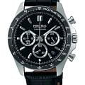 Seiko Seiko Spirit Chronograph SBTR021  SBTR021 кварцевые мужские часы  черный циферблат, браслет кожаный — вид спереди