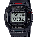 Casio Casio G-Shock GMW-B5000TVA-1 лимитированной серии GMW-B5000TVA-1ER электронные мужские часы  черный циферблат, браслет титановый — вид спереди