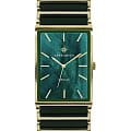 Greenwich Greenwich Electra GW 521.20.38  GW 521.20.38 кварцевые женские часы  зеленый циферблат, браслет сталь + pvd + керамика — вид спереди