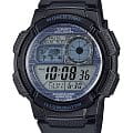 Casio Casio Collection AE-1000W-2A2  AE-1000W-2A2 кварцевые мужские часы  синий циферблат, браслет пластик — вид спереди