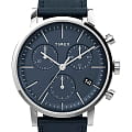 Timex Timex Midtown Chronograph TW2V36800  TW2V36800 кварцевые мужские часы  синий циферблат, браслет кожаный — вид спереди