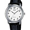 Casio Casio MTP-1236PL-7B  MTP-1236PL-7B кварцевые мужские часы  белый циферблат, браслет кожаный — вид спереди