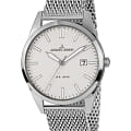 Jacques Lemans Jacques Lemans 1-2002L  1-2002L кварцевые мужские часы  белый циферблат, браслет нержавеющая сталь — вид спереди