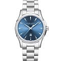 Hamilton Hamilton Jazzmaster Lady Auto H32315141  H32315141 механические женские часы  синий циферблат, браслет нержавеющая сталь — вид спереди