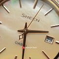 Casio Casio Sheen SHE-4052PG-4AUEF sheen японские женские часы на браслете 18-каратное желтое золото боковой вид