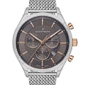 Jacques Philippe Jacques Philippe Gallant JPQGC031246  JPQGC031246 кварцевые мужские часы  серый циферблат, браслет нержавеющая сталь — вид спереди