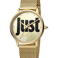 Just Cavalli Just Cavalli Logo JC1L116M0065  JC1L116M0065 кварцевые женские часы   циферблат, браслет сталь c pvd покрытием — вид спереди