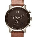 MVMT MVMT Chrono 28000070-D  28000070-D кварцевые мужские часы  коричневый циферблат, браслет кожаный — вид спереди