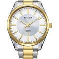 Citizen Citizen Basic BI1036-57A  BI1036-57A кварцевые мужские часы  серебристый циферблат, браслет нержавеющая сталь с ip-покрытием — вид спереди