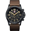 Luminox Luminox XL.1949  XL.1949 электронные мужские часы  черный циферблат, браслет кожа + текстиль — вид спереди