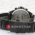Casio Casio Edifice ECB-30DC-1ADF (ECB-30DC-1A) кварцевые мужские часы часы, крупный план черный циферблат
