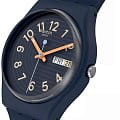 Swatch Swatch Gent Biosourced Standard SO28I700 кварцевые женские часы часы, крупный план синий циферблат