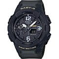 Casio Casio Baby-G BGA-230-3B  BGA-230-3B кварцевые женские часы  черный циферблат, браслет пластик — вид спереди