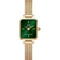 Daniel Wellington Daniel Wellington Quadro DW00100653  DW00100653 кварцевые женские часы  зеленый циферблат, браслет сталь c pvd покрытием — вид спереди