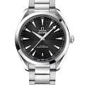 Omega Omega Seamaster Aqua Terra 220.10.41.21.01.001 Aqua Terra 22010412101001 механические мужские часы  черный циферблат, браслет нержавеющая сталь — вид спереди
