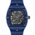 Philipp Plein Philipp Plein $keleton Crystal PWPTA0324  PWPTA0324 механические мужские часы  черный циферблат, браслет термополиуретан — вид спереди