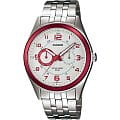 Casio Casio MTP-1353D-8B3  MTP-1353D-8B3 кварцевые мужские часы  белый циферблат, браслет  — вид спереди