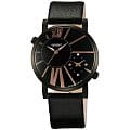 Orient Orient UB8Y005B (FUB8Y005B)  FUB8Y005B  женские часы  черный циферблат, браслет кожа + текстиль — вид спереди