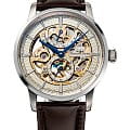 Orient Orient Star RE-AZ0004S0 (RE-AZ0004S00B)  RE-AZ0004S00B механические мужские часы  серебристый циферблат, браслет кожаный — вид спереди