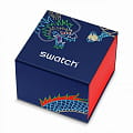 Swatch Swatch Gent Biosourced Standart SO28Z125 кварцевые женские часы часы, крупный план синий циферблат