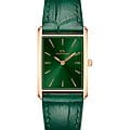 Daniel Wellington Daniel Wellington Bound Crocodile Emerald Sunray Rose Gold DW00100694  DW00100694 кварцевые женские часы  зеленый циферблат, браслет кожаный — вид спереди