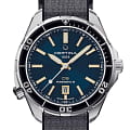 Certina Certina DS+ C041.407.19.041.91  C0414071904191 механические мужские часы  синий циферблат, браслет нержавеющая сталь — вид спереди
