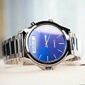 Casio Casio Collection MTP-VC01D-2EUDF (MTP-VC01D-2E) кварцевые мужские часы часы, крупный план синий циферблат