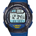 Casio Casio Collection W-734-2AVEF  W-734-2AVEF кварцевые мужские часы  голубой циферблат, браслет пластик — вид спереди