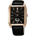 Orient Orient WCAA002B (FWCAA002B)  FWCAA002B  мужские часы  черный циферблат, браслет кожа + текстиль — вид спереди