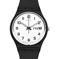 Swatch Swatch Gent Standard GB743-S26  GB743-S26 кварцевые женские часы  белый циферблат, браслет пластик — вид спереди
