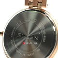 Casio Casio Sheen SHE-4052PG-4AUEF кварцевые женские часы часы, крупный план розовый циферблат