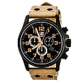 Luminox Luminox XL.1945  XL.1945 электронные мужские часы  черный циферблат, браслет кожа + текстиль — вид спереди