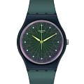 Swatch Swatch Gent Biosourced Standard SO28N117  SO28N117 кварцевые женские часы  синий циферблат, браслет силикон — вид спереди
