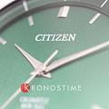 Citizen Citizen Basic BI5120-51X кварцевые мужские часы часы, крупный план зеленый циферблат