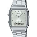 Casio Casio Collection AQ-230A-7A  AQ-230A-7A кварцевые мужские часы  серебристый циферблат, браслет нержавеющая сталь — вид спереди