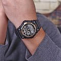 Casio Casio Collection AEQ-200W-9A illuminator японские мужские часы на браслете пластик боковой вид