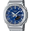 Casio Casio G-Shock GM-B2100AD-2ADR (GM-B2100AD-2A) GM GM-B2100AD-2A электронные мужские часы  синий циферблат, браслет нержавеющая сталь — вид спереди