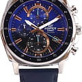 Casio Casio Edifice EFV-600L-2A edifice японские мужские часы на браслете кожаный боковой вид