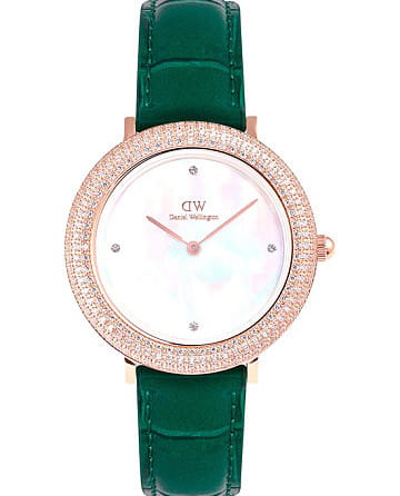 Daniel Wellington Crystalline Bezel Green Croc Rose Gold DW00100826