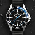 Hamilton Hamilton Khaki Navy Scuba Auto H82315931 механические мужские часы часы, крупный план черный циферблат