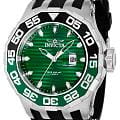 Invicta Invicta Specialty IN38694  IN38694 кварцевые мужские часы  зеленый циферблат, браслет сталь + силикон — вид спереди