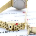 Casio Casio Collection LA670WEGA-9E женские часы желтый циферблат на запястье
