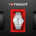 Tissot Tissot Classic Dream T129.410.11.031.00 кварцевые мужские часы часы, крупный план серебристый циферблат