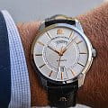 Maurice Lacroix Maurice Lacroix Pontos Day Date PT6358-SS001-230-2 мужские часы белый циферблат на запястье