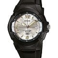 Casio Casio Collection MW-600F-7AVDF (MW-600F-7A)  MW-600F-7A кварцевые мужские часы  серебристый циферблат, браслет пластик — вид спереди