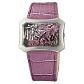 Orient Orient UBSQ002V (FUBSQ002V)  FUBSQ002V  женские часы  розовый циферблат, браслет кожа + текстиль — вид спереди